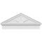 Ekena Millwork Peaked Cap 3 Spoke Architectural PVC Combination Pediment, 36"W x 15-7/8"H x 2-3/4"P (Pitch 6/12) PEDPC036X160PKC03 - alternate 6